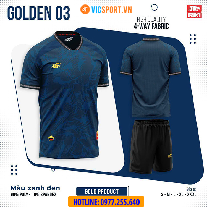 Áo bóng đá trẻ em Riki Golden 03 - Hình ảnh 14
