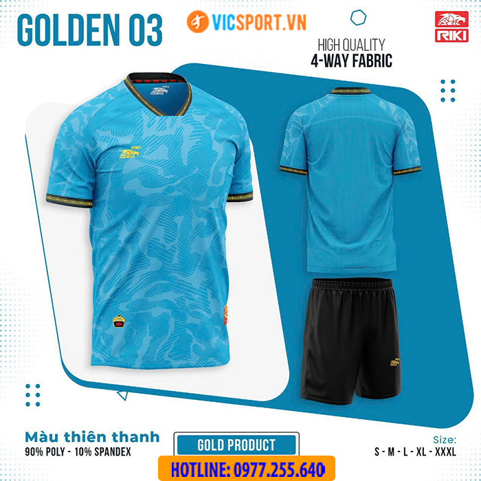 Áo bóng đá trẻ em Riki Golden 03 - Hình ảnh 13