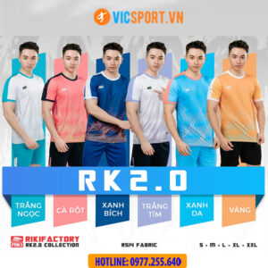 Áo đá banh không logo Riki RK 2.0