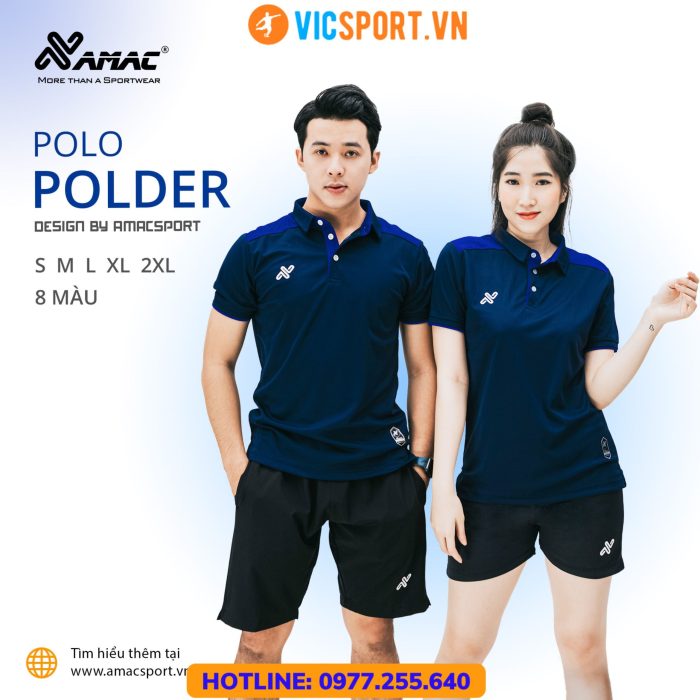 Áo thể thao polo di chuyển Amac Polder - Hình ảnh 2
