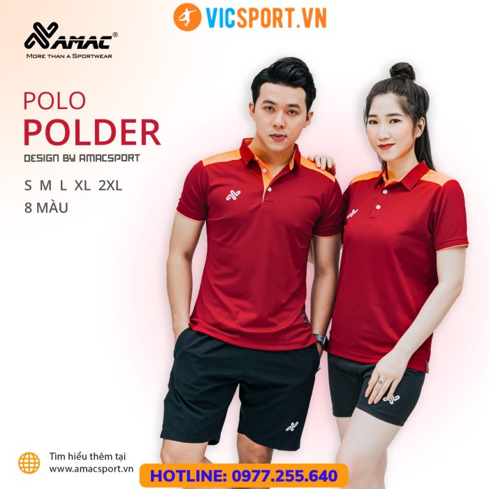 Áo thể thao polo di chuyển Amac Polder - Hình ảnh 4