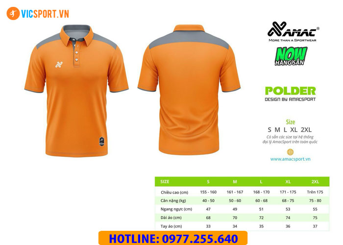 Áo thể thao polo di chuyển Amac Polder - Hình ảnh 38