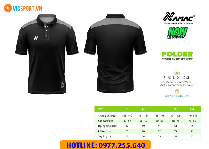Áo thể thao polo di chuyển Amac Polder - Hình ảnh 37