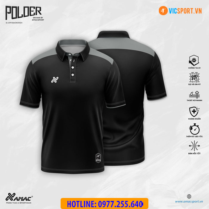Áo thể thao polo di chuyển Amac Polder - Hình ảnh 25