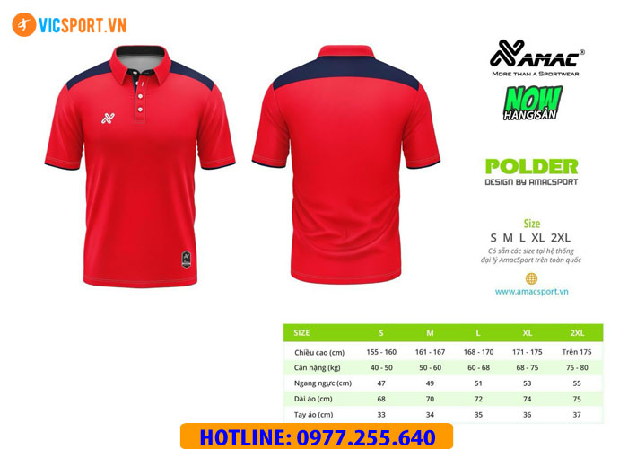 Áo thể thao polo di chuyển Amac Polder - Hình ảnh 36