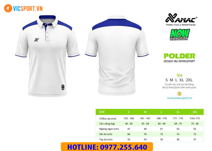 Áo thể thao polo di chuyển Amac Polder - Hình ảnh 33