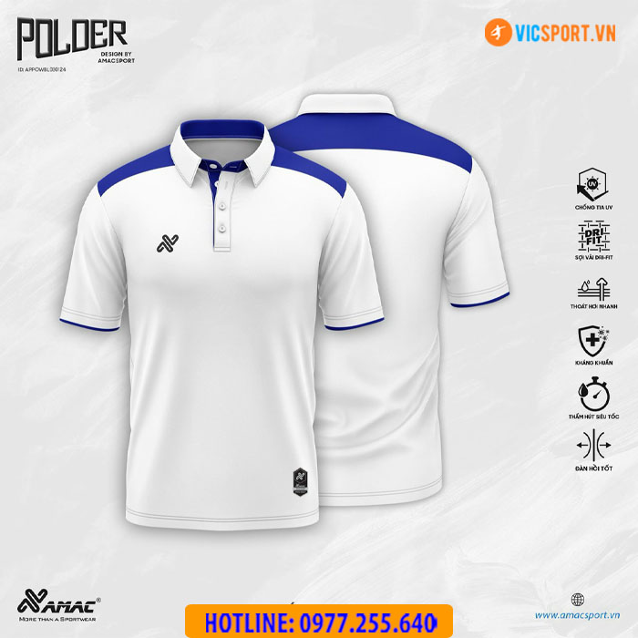 Áo thể thao polo di chuyển Amac Polder - Hình ảnh 22
