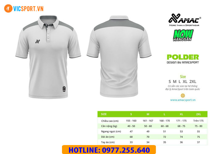 Áo thể thao polo di chuyển Amac Polder - Hình ảnh 34