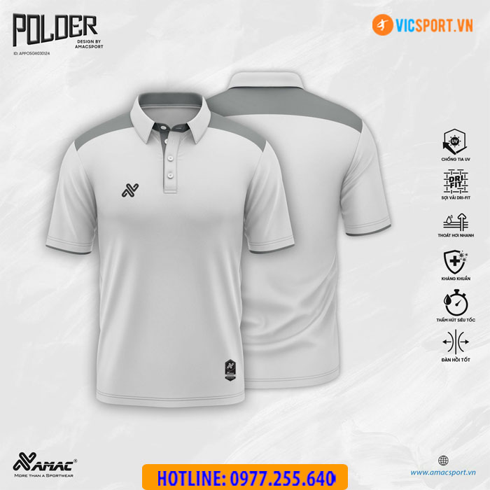 Áo thể thao polo di chuyển Amac Polder - Hình ảnh 20