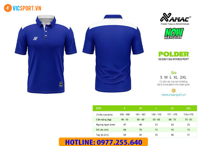 Áo thể thao polo di chuyển Amac Polder - Hình ảnh 30