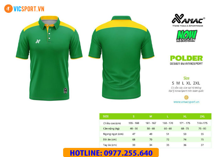 Áo thể thao polo di chuyển Amac Polder - Hình ảnh 27