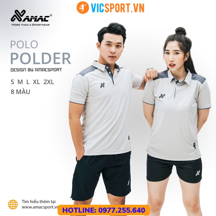 Áo thể thao polo di chuyển Amac Polder - Hình ảnh 7