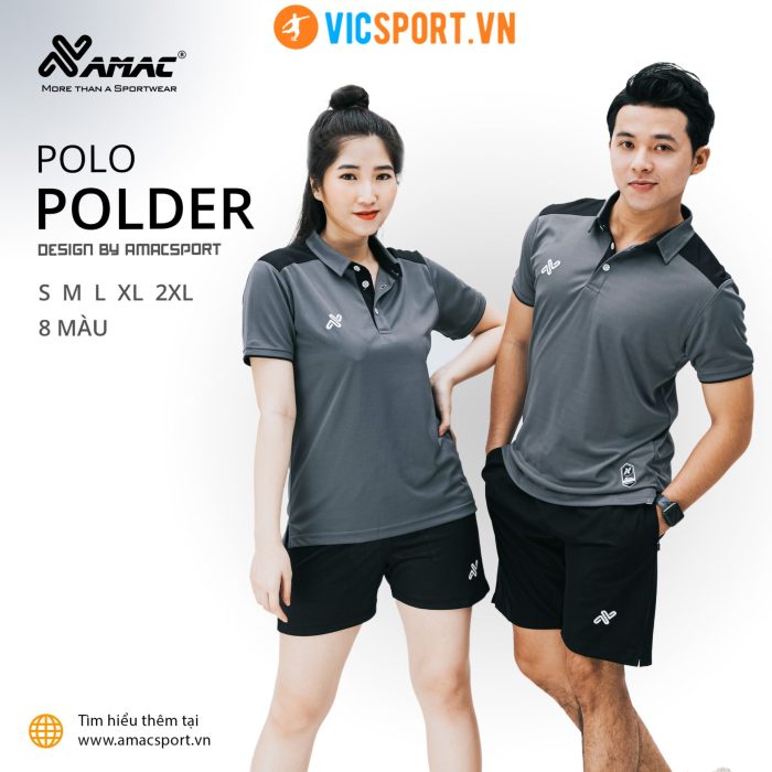 Áo thể thao polo di chuyển Amac Polder - Hình ảnh 9