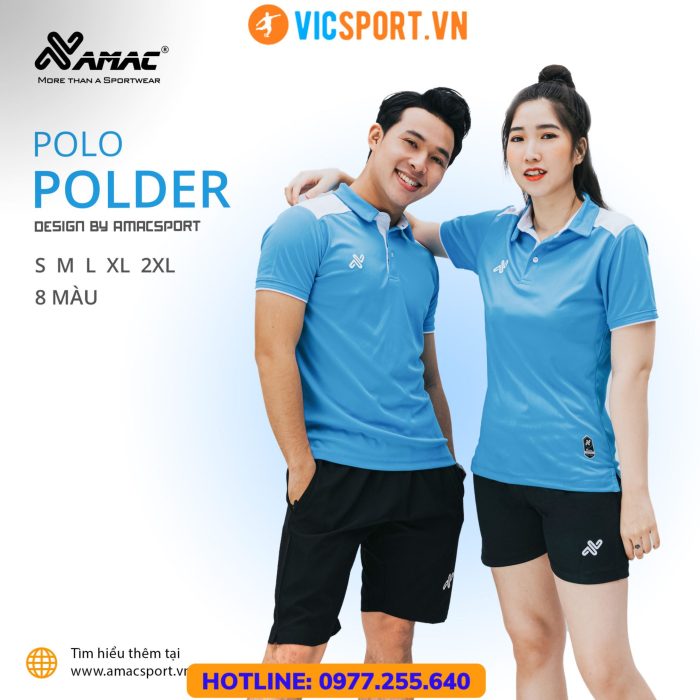 Áo thể thao polo di chuyển Amac Polder - Hình ảnh 10