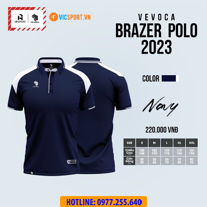Áo polo di chuyển Vevoca Brazer - Hình ảnh 17