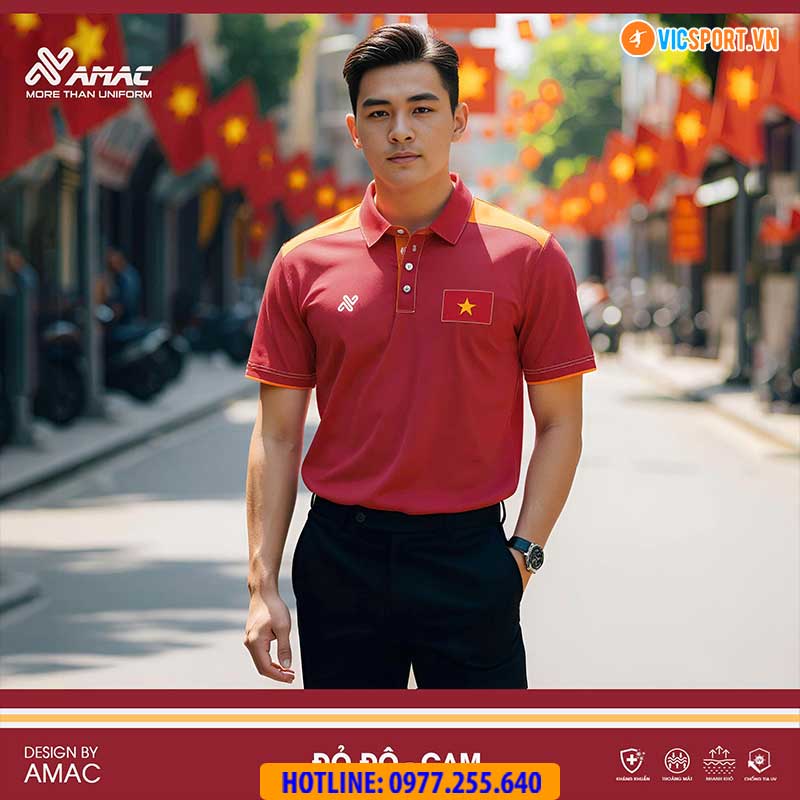 Áo thể thao polo di chuyển Amac Polder - Hình ảnh 42