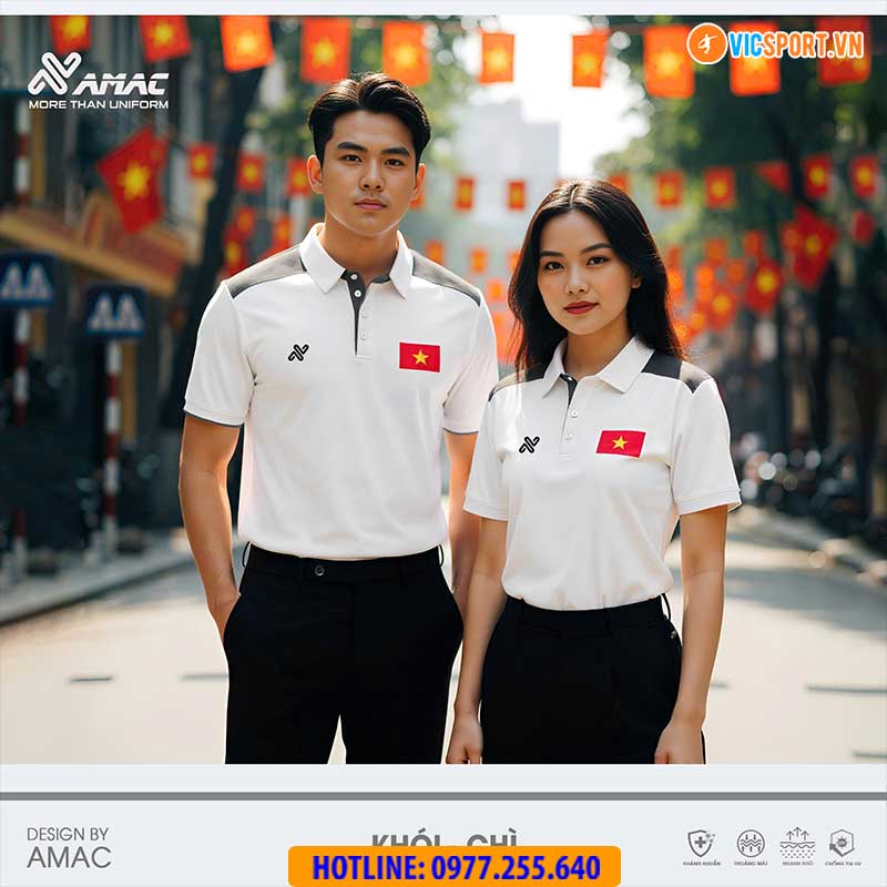 Áo thể thao polo di chuyển Amac Polder - Hình ảnh 43