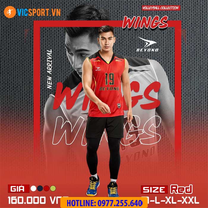 Quần áo bóng chuyền nam Beyono Wing - Hình ảnh 9