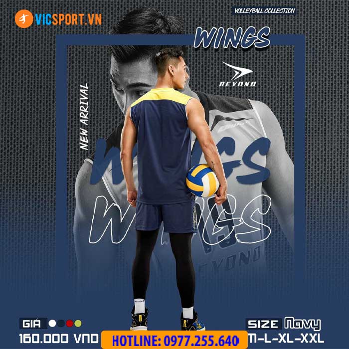 Quần áo bóng chuyền nam Beyono Wing - Hình ảnh 7