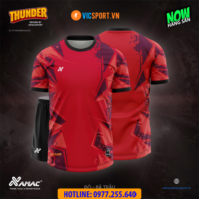 Áo đá banh không logo Amac Thunder - Hình ảnh 7