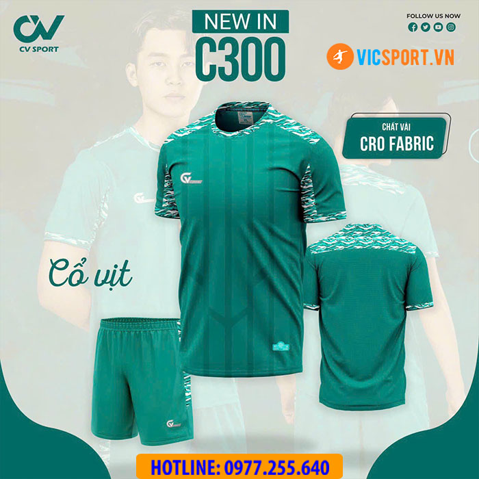 Áo bóng đá không logo CV C300 - Hình ảnh 2