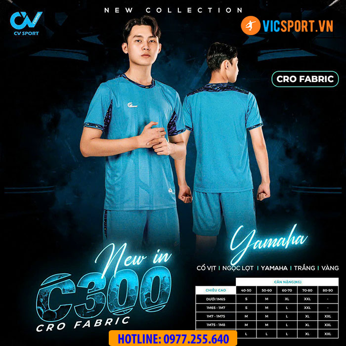 Áo bóng đá không logo CV C300 - Hình ảnh 9
