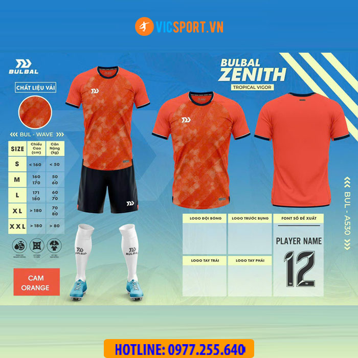 Áo đá banh không logo Bulbal Zenith - Hình ảnh 13