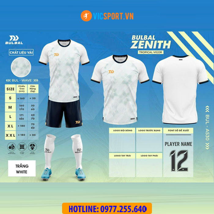 Áo đá banh không logo Bulbal Zenith - Hình ảnh 10
