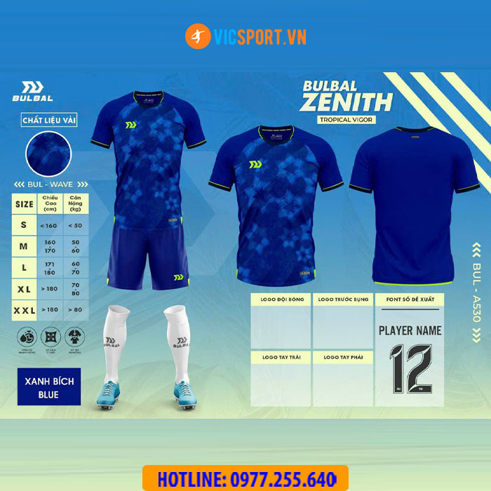 Áo đá banh không logo Bulbal Zenith - Hình ảnh 14