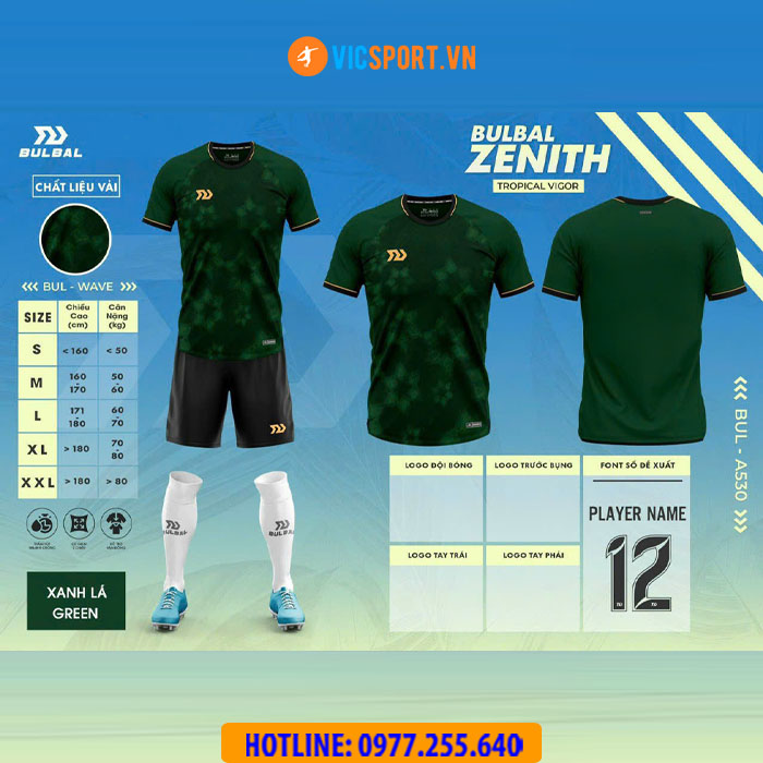 Áo đá banh không logo Bulbal Zenith - Hình ảnh 9