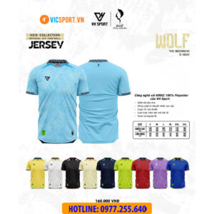 Áo đá banh không logo VH Wolf