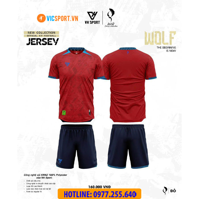 Áo đá banh không logo VH Wolf - Hình ảnh 24