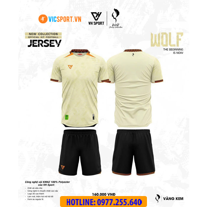 Áo đá banh không logo VH Wolf - Hình ảnh 20