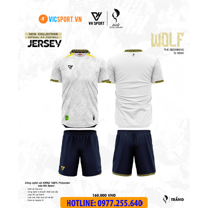 Áo đá banh không logo VH Wolf - Hình ảnh 17