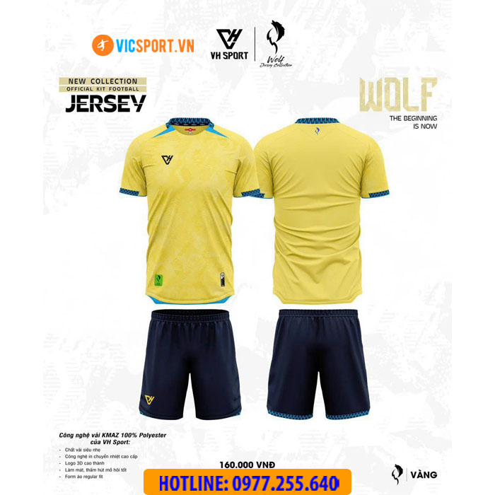 Áo đá banh không logo VH Wolf - Hình ảnh 21