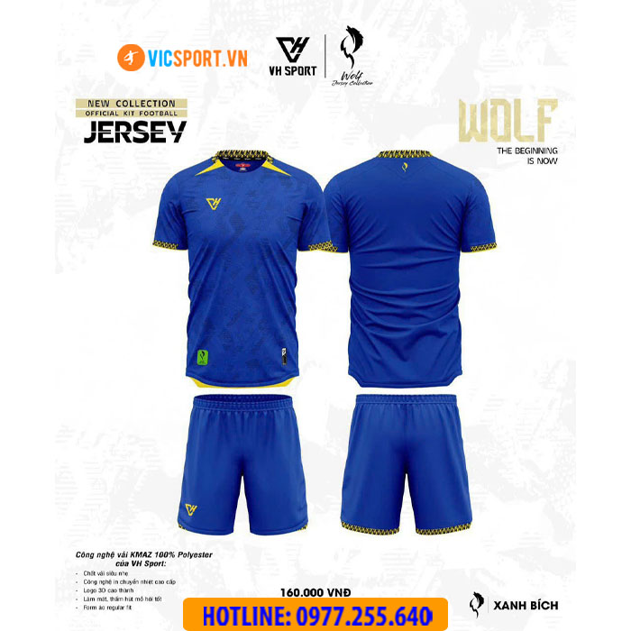 Áo đá banh không logo VH Wolf - Hình ảnh 18