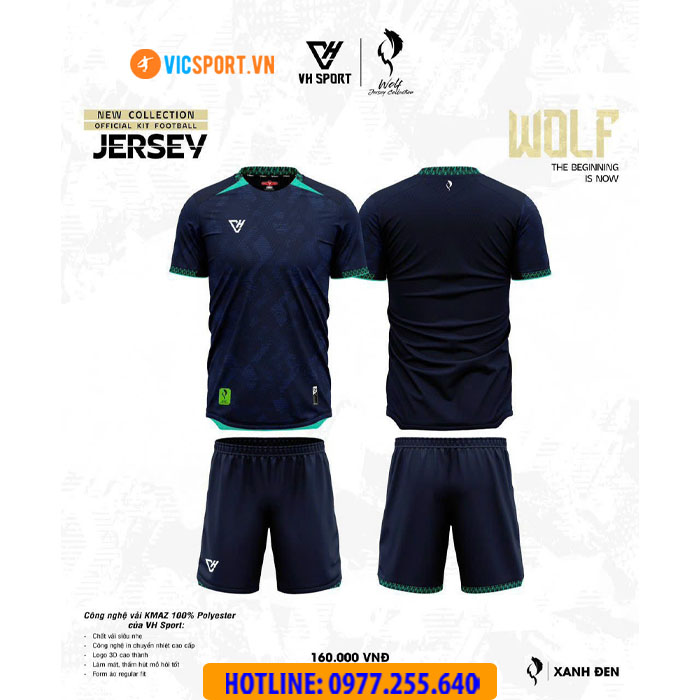 Áo đá banh không logo VH Wolf - Hình ảnh 15
