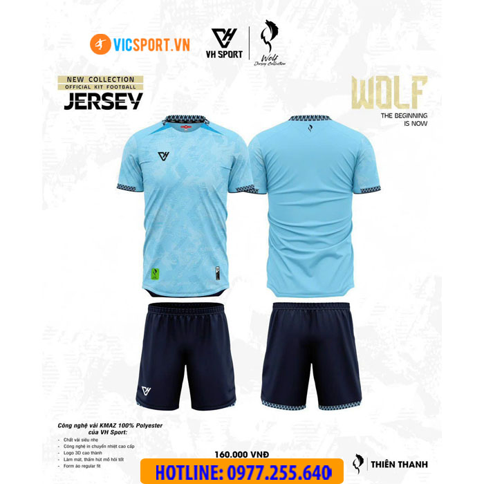 Áo đá banh không logo VH Wolf - Hình ảnh 16