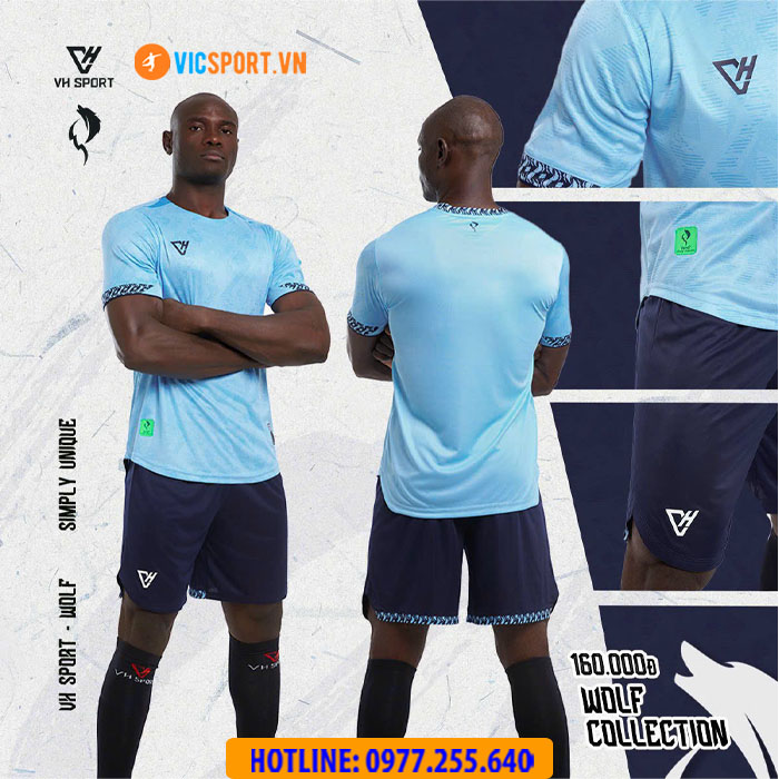 Áo đá banh không logo VH Wolf - Hình ảnh 3