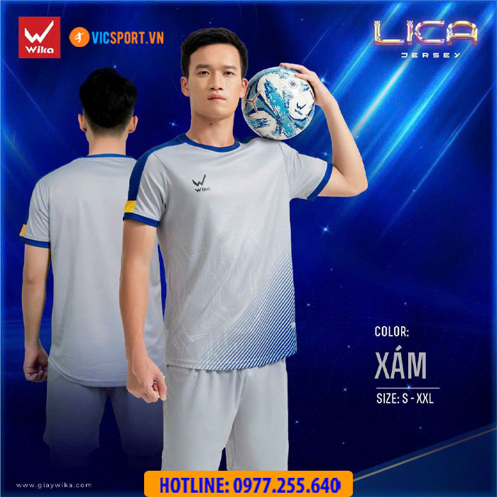 Áo bóng đá không logo Wika Lica - Hình ảnh 3