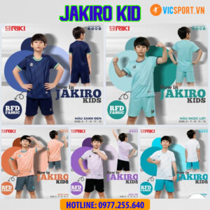 Áo đá banh trẻ em Riki Jakiro