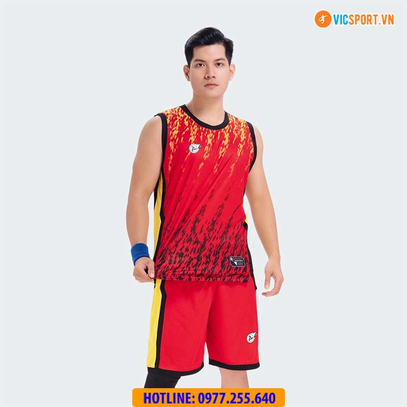 Quần áo bóng rổ Justplay RockFire - Hình ảnh 43