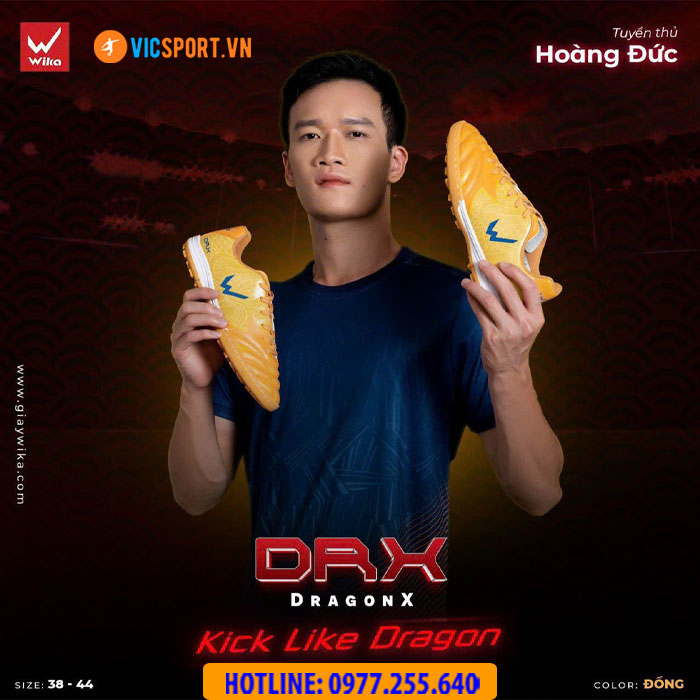 Giày đá banh Wika DragonX Hoàng Đức - Hình ảnh 30