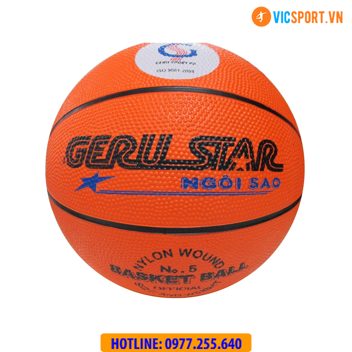 Quả bóng rổ Geru Star cao su - Hình ảnh 4