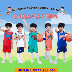 Quần áo bóng rổ trẻ em HP Warriors
