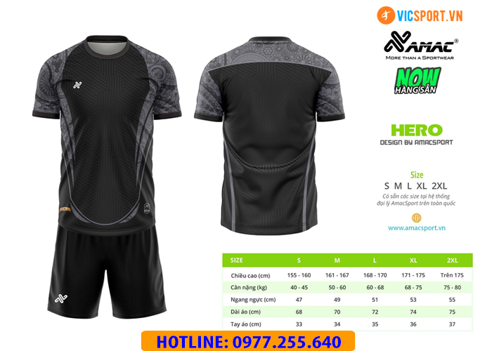Áo đá banh thiết kế Amac Hero - Hình ảnh 15