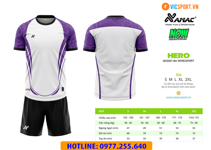 Áo đá banh thiết kế Amac Hero - Hình ảnh 14