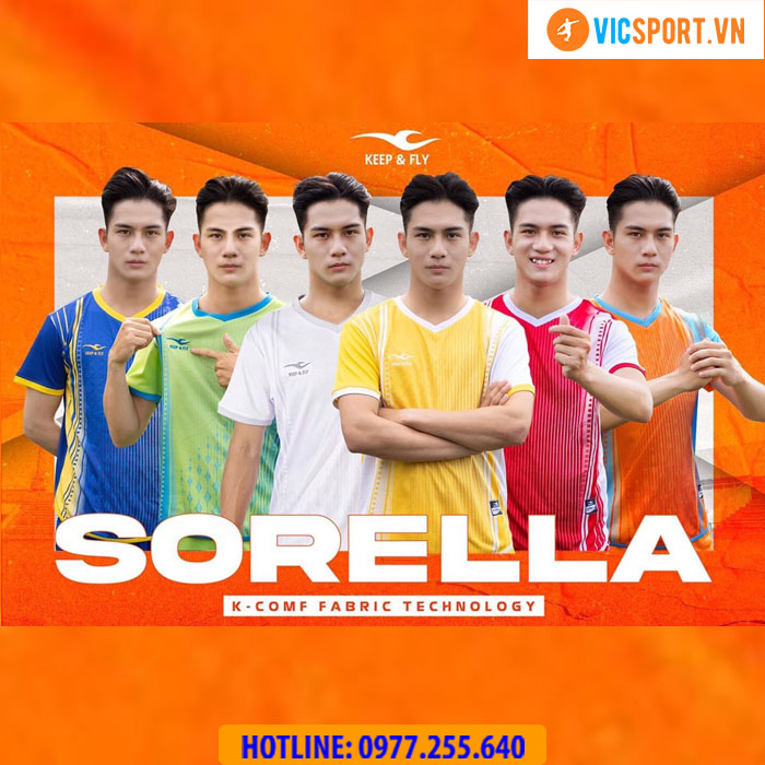 Áo đá banh không logo Keepfly Sorella