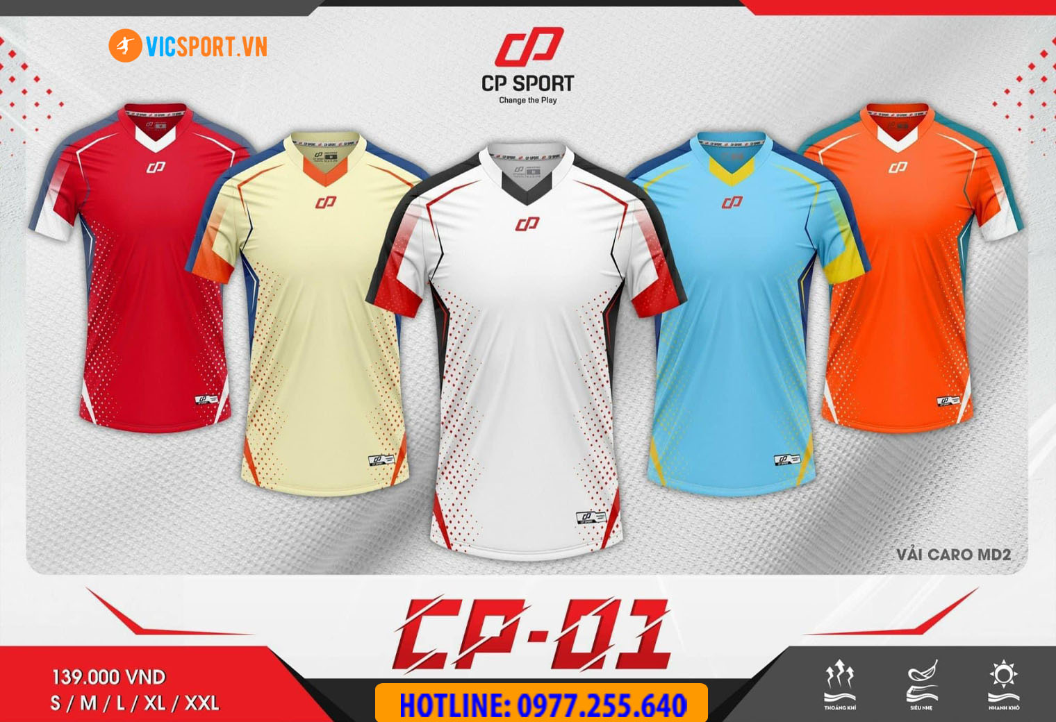 Áo đá banh không logo CP01 - Hình ảnh 7