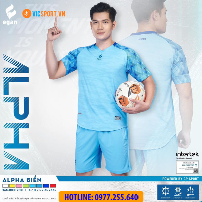 Áo đá banh không logo Egan Alpha - Hình ảnh 11